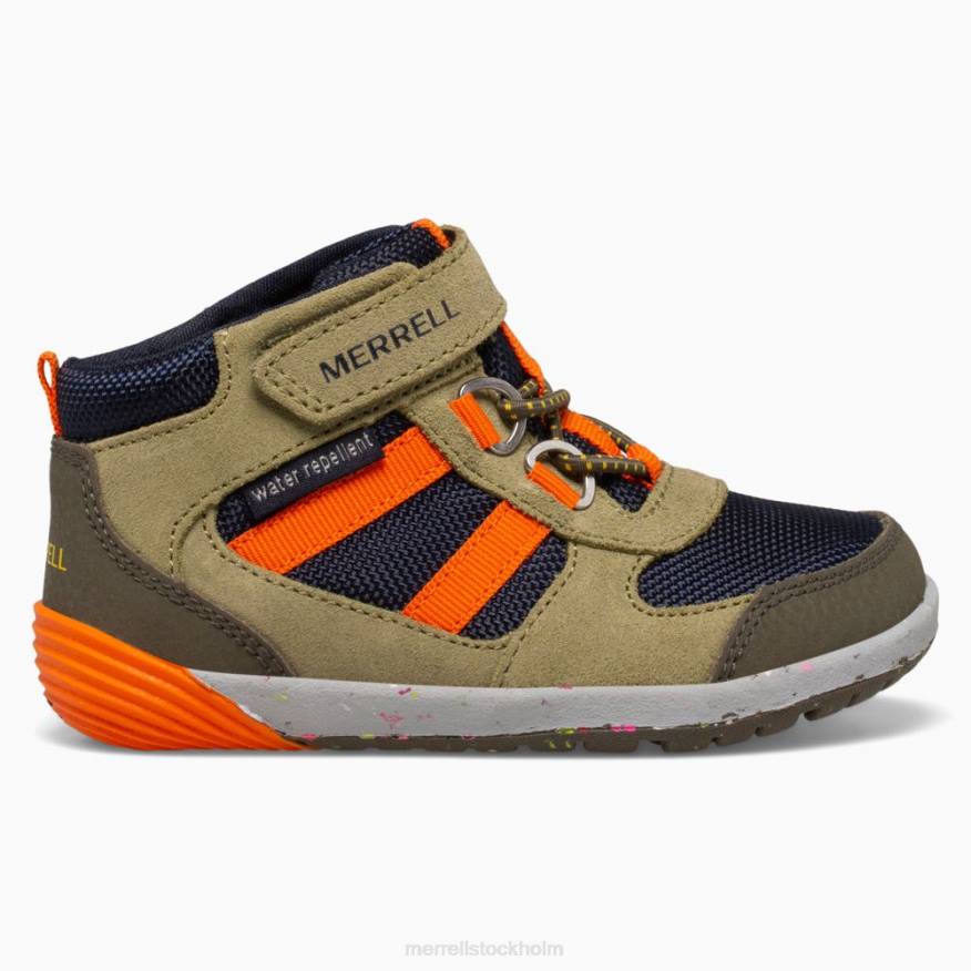 bare steps ridge jr hiker (ml266269) 08XP1457 oliv/marin/orange Merrell