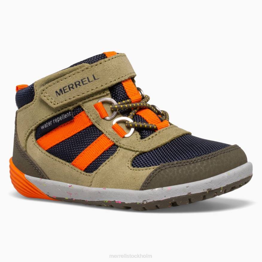 bare steps ridge jr hiker (ml266269) 08XP1457 oliv/marin/orange Merrell