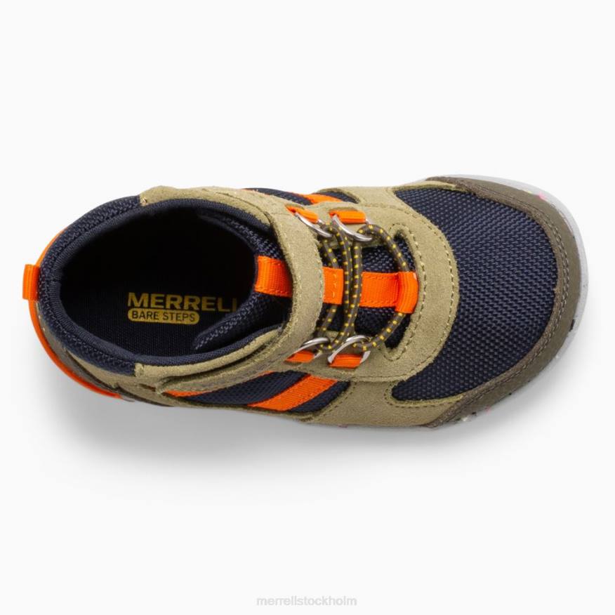 bare steps ridge jr hiker (ml266269) 08XP1457 oliv/marin/orange Merrell