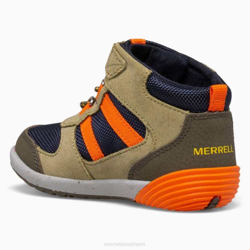 bare steps ridge jr hiker (ml266269) 08XP1457 oliv/marin/orange Merrell