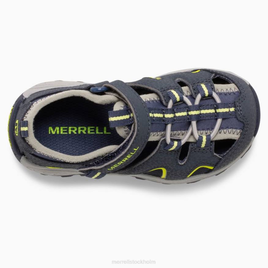 hydro h2o hiker jr sandal (ml265932) 08XP1406 marin/lime Merrell