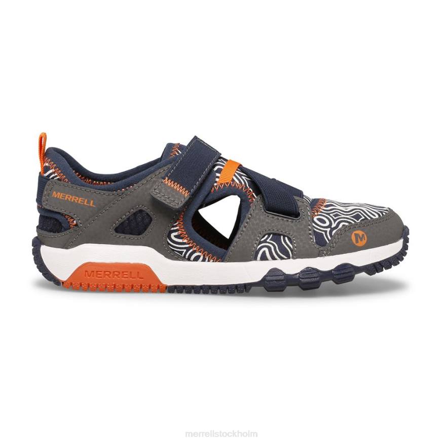 hydro free roam chroma monarch sandal (mk265855k) 08XP1503 grå/marinblå Merrell