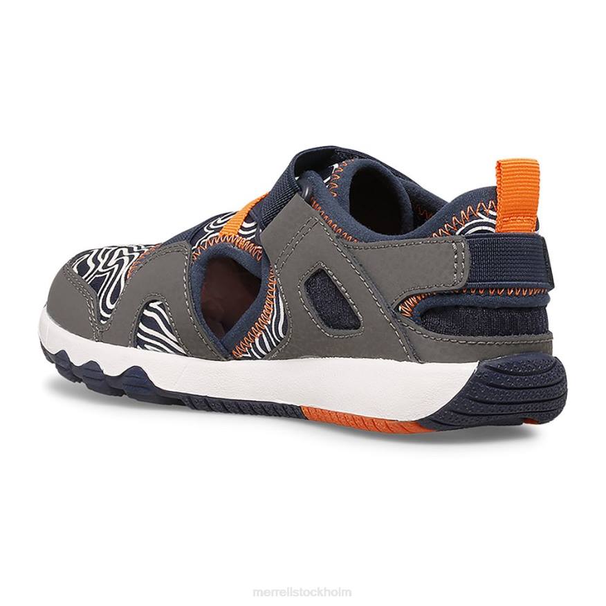 hydro free roam chroma monarch sandal (mk265855k) 08XP1503 grå/marinblå Merrell
