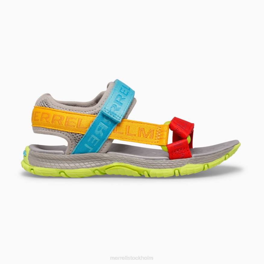 kahuna webbsandal (mk265674k) 08XP1400 grå logotyp/multi Merrell