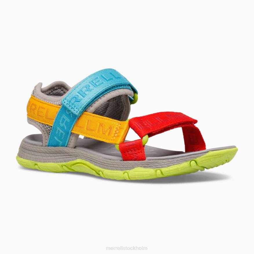 kahuna webbsandal (mk265674k) 08XP1400 grå logotyp/multi Merrell