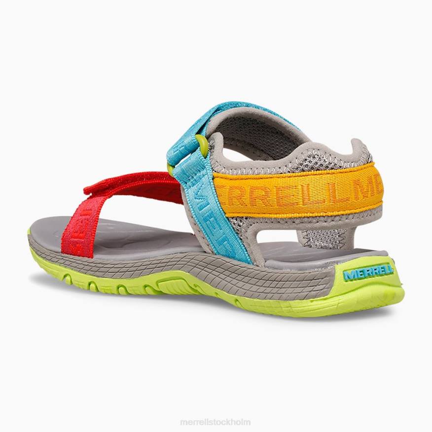 kahuna webbsandal (mk265674k) 08XP1400 grå logotyp/multi Merrell