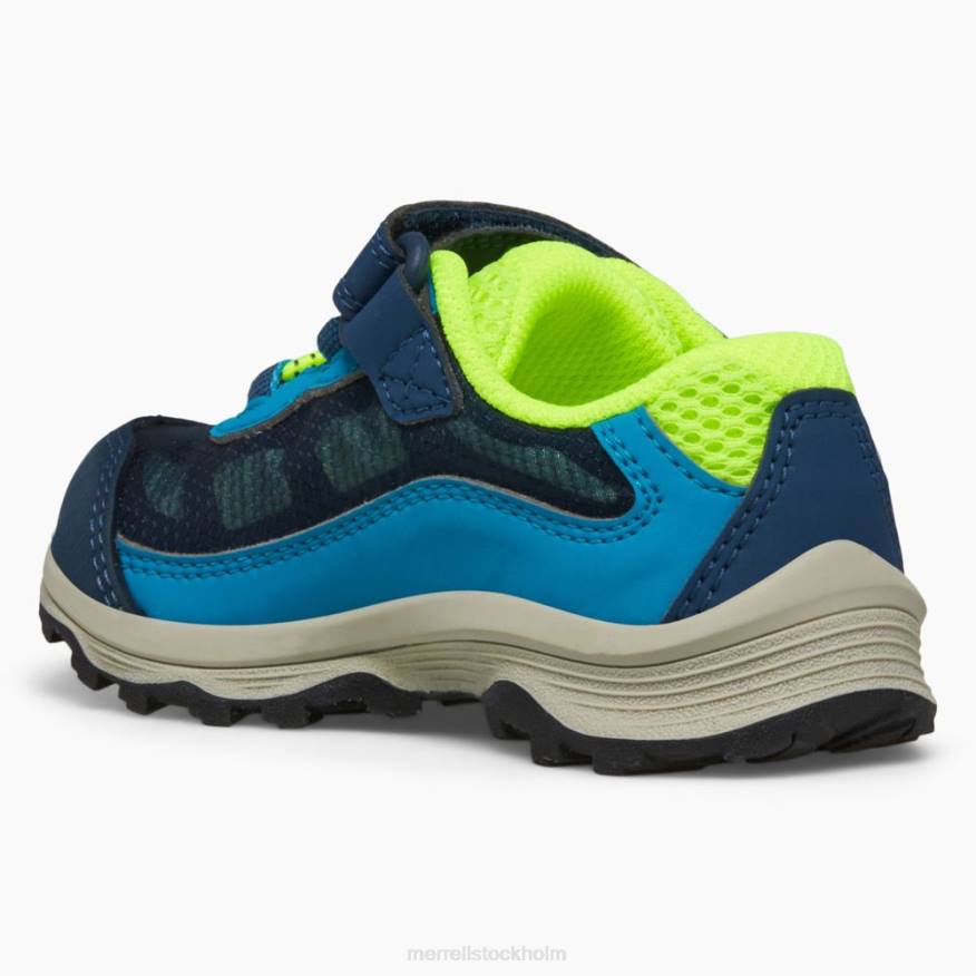 moab hastighet låg a/c jr. vattentät sneakers (ml267122) 08XP1368 marin/hej dvs Merrell