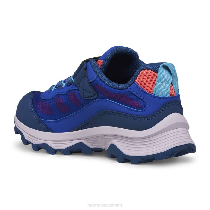 moab hastighet låg a/c vattentät (mk166989) 08XP1364 blå/bär/turq Merrell