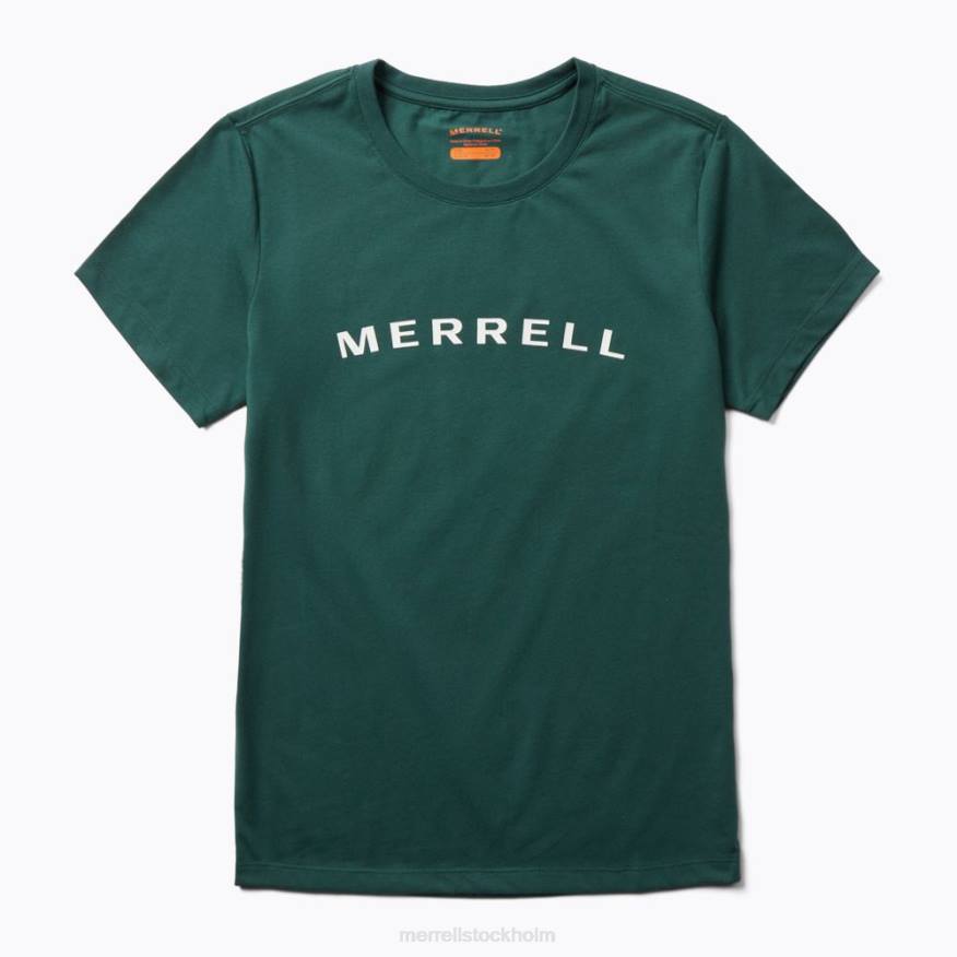 ordmärke kortärmad t-shirt (jws26368-325) 08XP1299 sjömossa Merrell