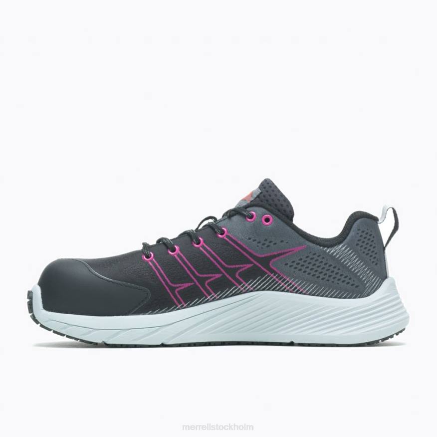 moab flight kolfiber (j005174) 08XP1237 svart/fuchsia Merrell