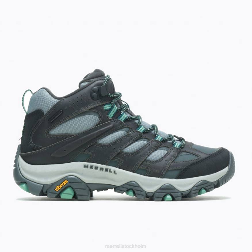 moab 3 thermo mid vattentät bred bredd (j036650w) 08XP1147 rock/jade Merrell