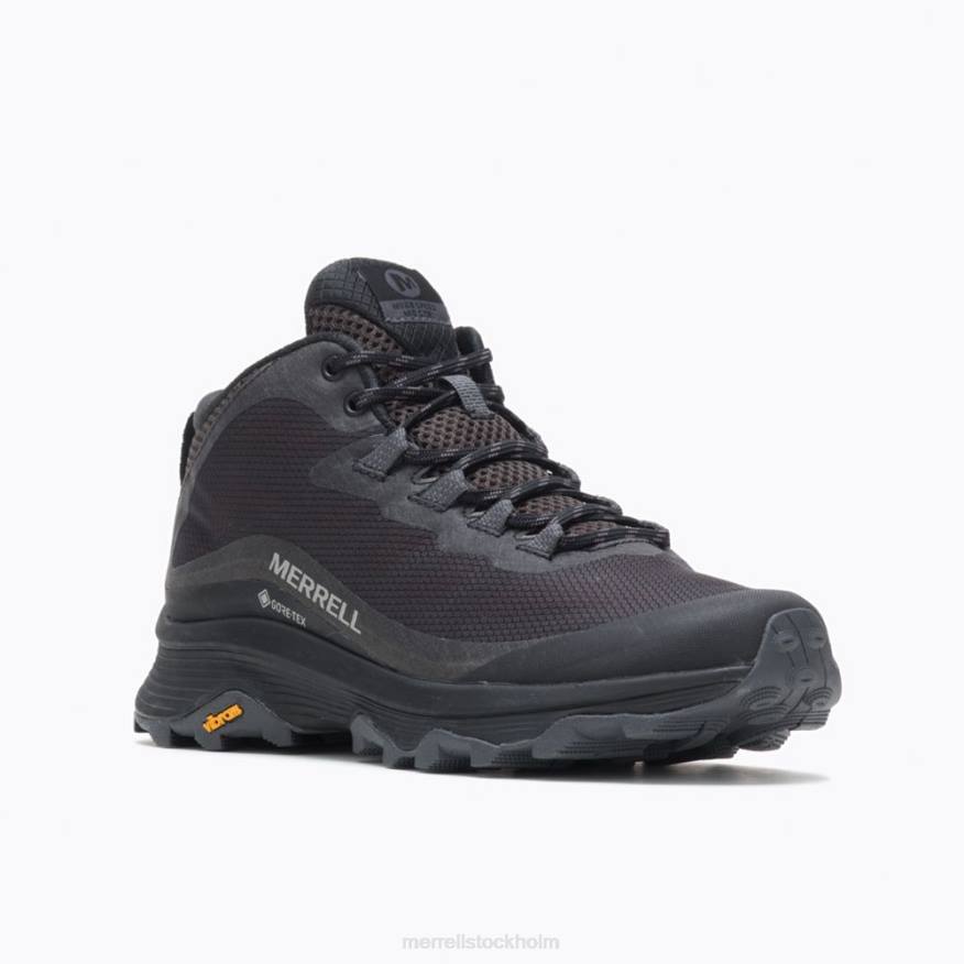 moab speed mid gore-tex (j067174) 08XP877 svart/asfalt Merrell