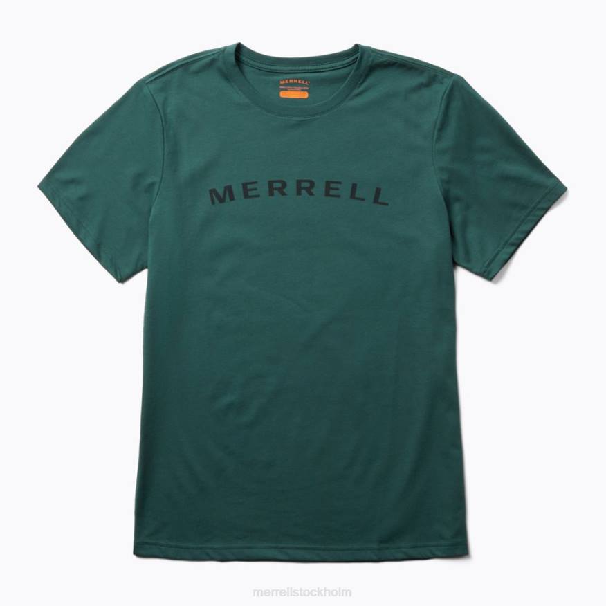 ordmärke kortärmad t-shirt (jms26332-325) 08XP585 sjömossa Merrell