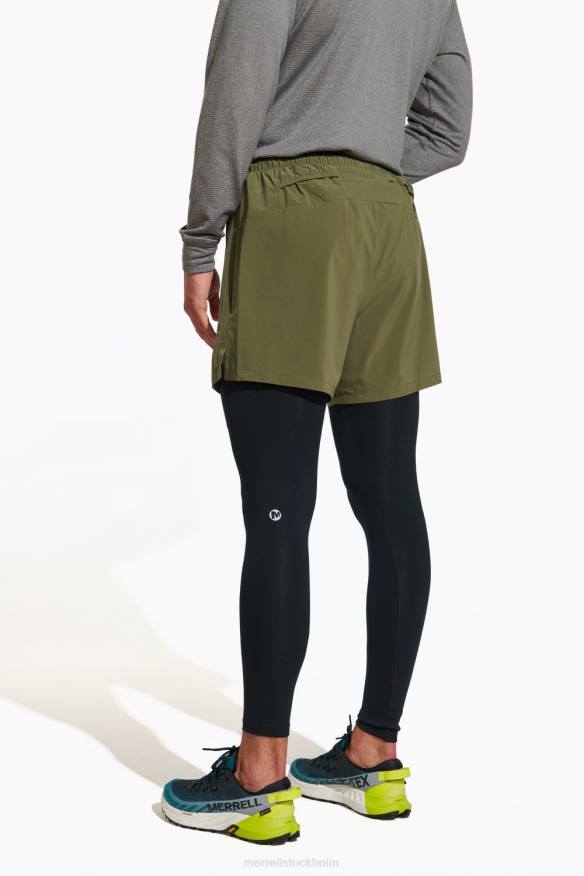 trail running short (jmf26581-326) 08XP406 dammig oliv Merrell