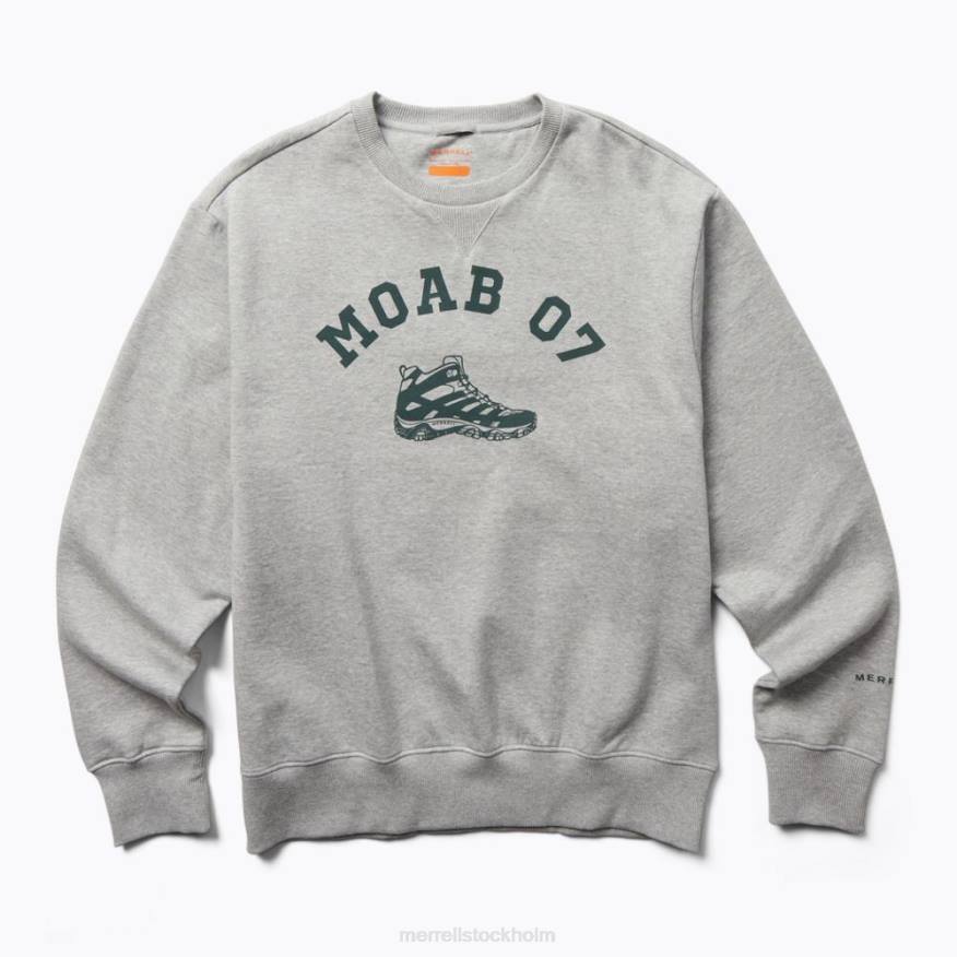 moab 07 fleece med rund hals (jmf26621-050) 08XP322 grå ljung Merrell