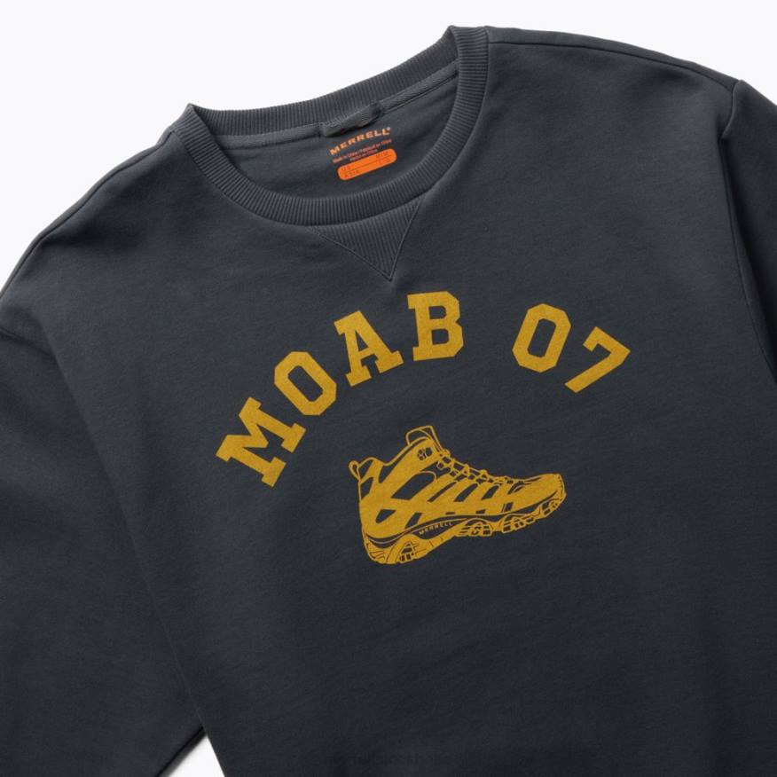 moab 07 fleece med rund hals (jmf26621-425) 08XP323 indisk bläck Merrell