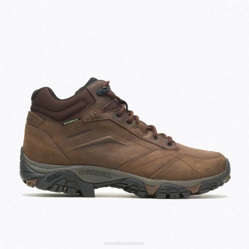 moab adventure mid vattentät bred bredd (j91819w) 08XP326 mörk jord Merrell