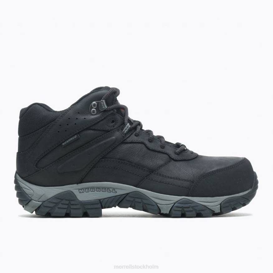 moab adventure mid vattentät kolfiber bred bredd (j004631w) 08XP495 svart Merrell