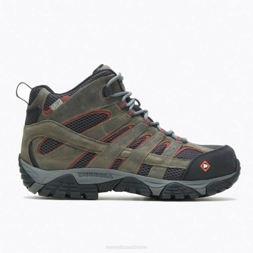 moab vertex mid vattentät komp tå arbetsstövel bred bredd (j11515w) 08XP620 tenn Merrell
