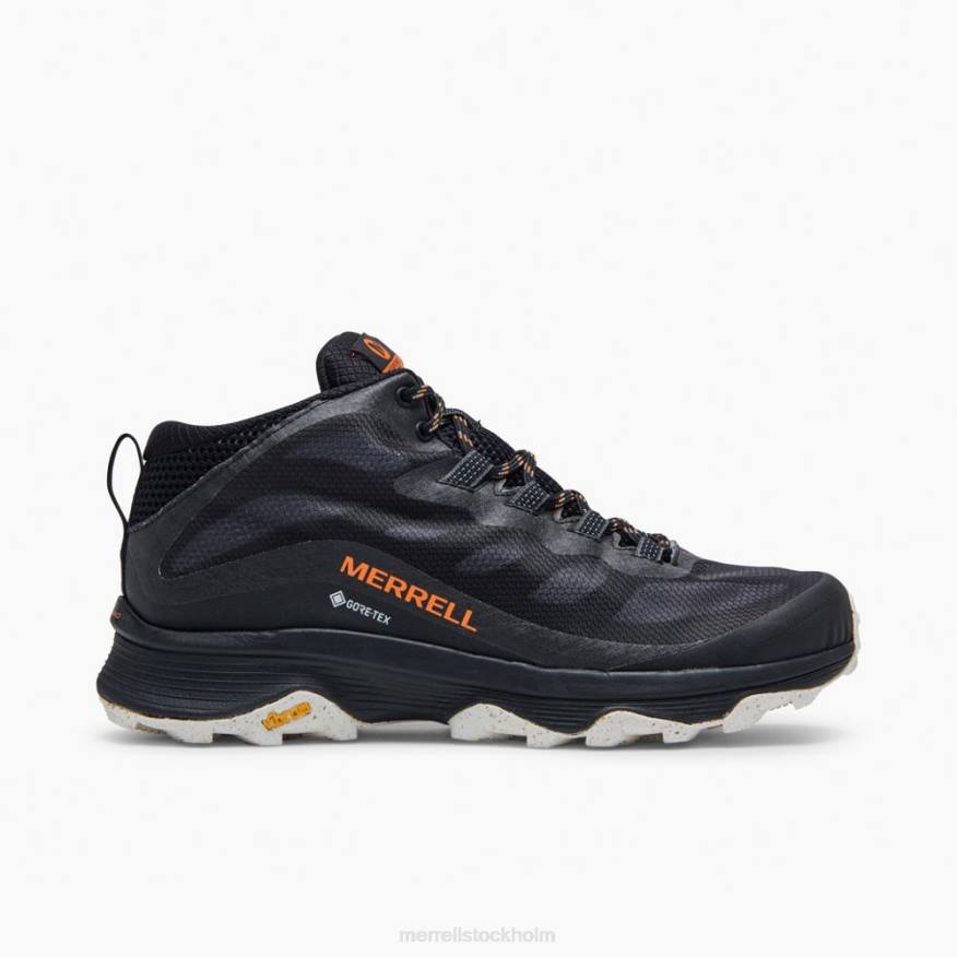 moab speed mid gore-tex (j135409) 08XP189 svart Merrell