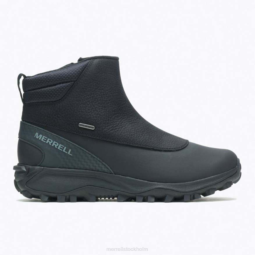 thermo kiruna mid zip vattentät (j035049) 08XP757 svart/monument Merrell