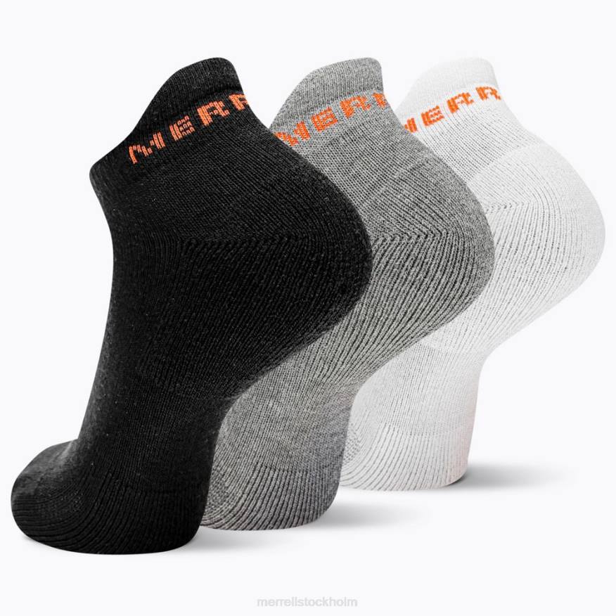 bomullsflik lågskuren strumpa 3-pack (jsf26528-001) 08XP274 svart assorterad Merrell