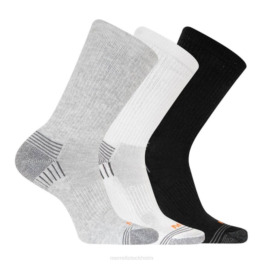 hiker crew sock 3-pack (jsf24699-020) 08XP772 gråljung ass Merrell