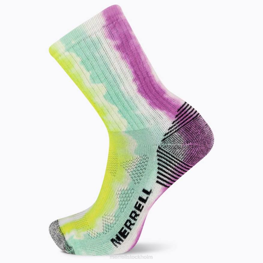 moab 360 tryck målade ränder besättningssocka (jss27003-652) 08XP304 rosa multi Merrell