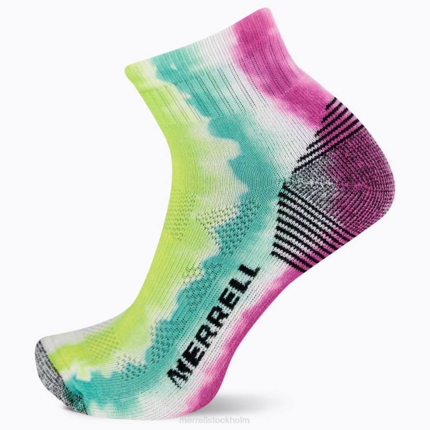 moab 360 tryck målade ränder kvartstrumpa (jss27004-652) 08XP276 rosa multi Merrell