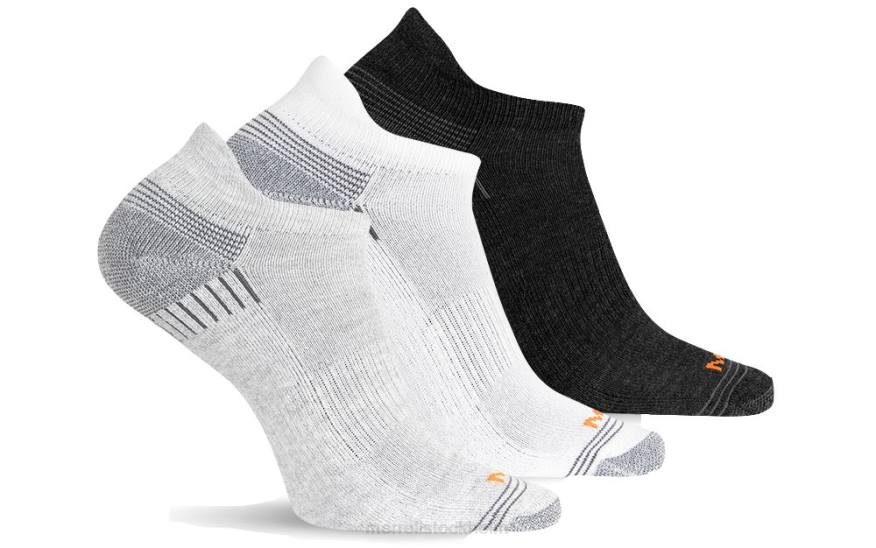 återvunnen lågskurna strumpor 3-pack (jsf24606-041) 08XP361 gråljung ass Merrell