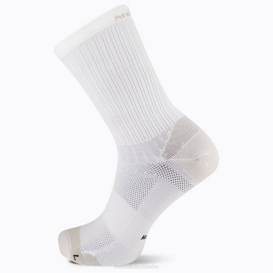 trail runner lätt besättningsstrumpa (jss27021-100) 08XP471 vit Merrell